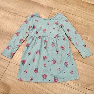Carter's Teal and Pink Floral Kids Dress